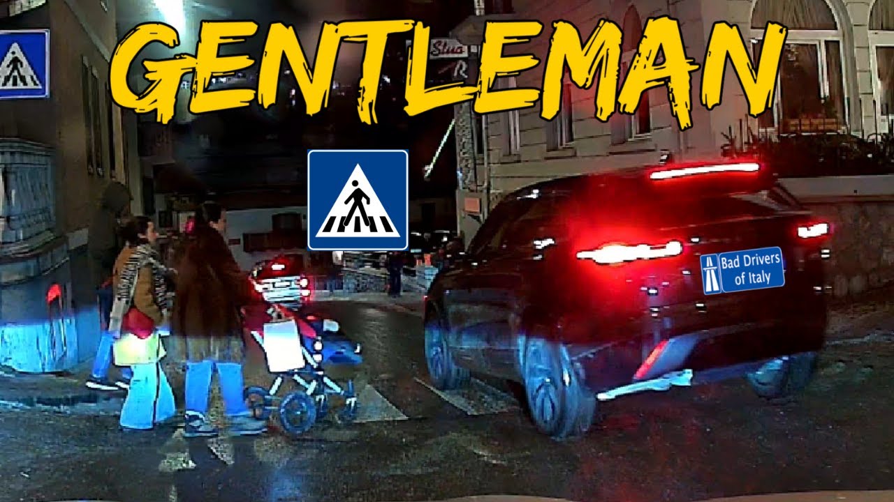 BAD DRIVERS OF ITALY dashcam compilation 2.29 - GENTLEMAN
