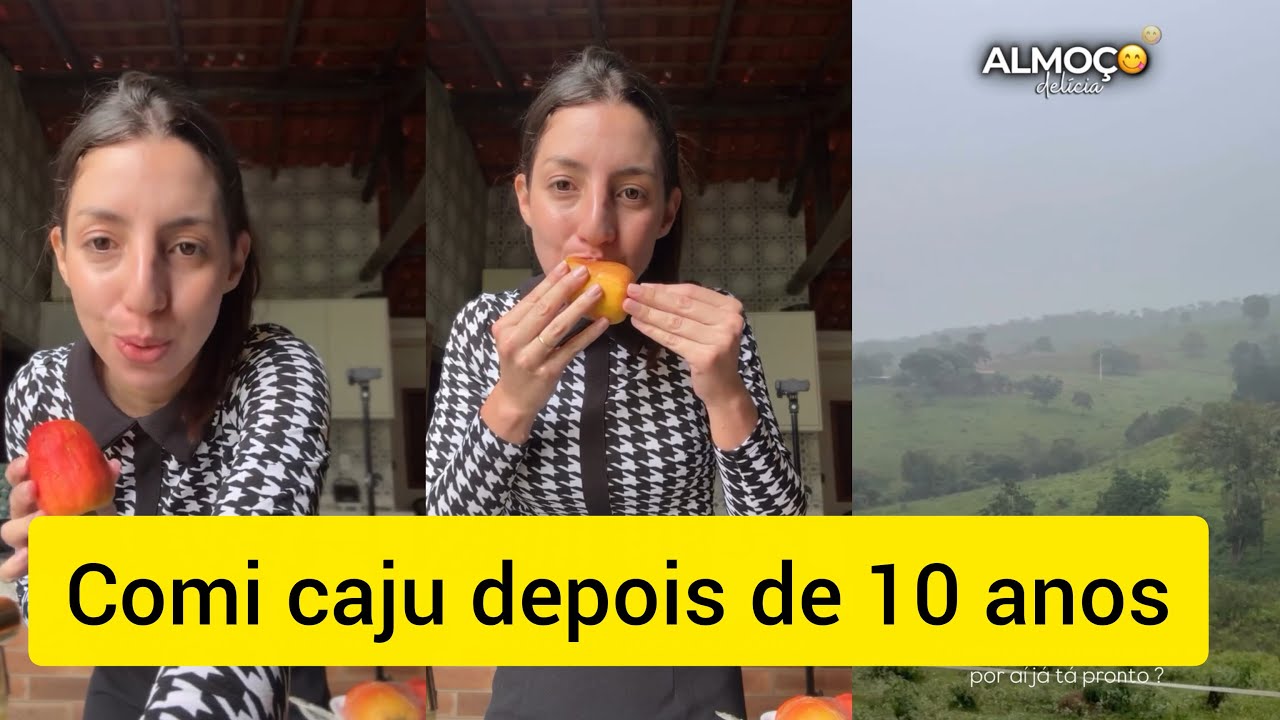 Sara Kellen comeu caju depois de 10 anos