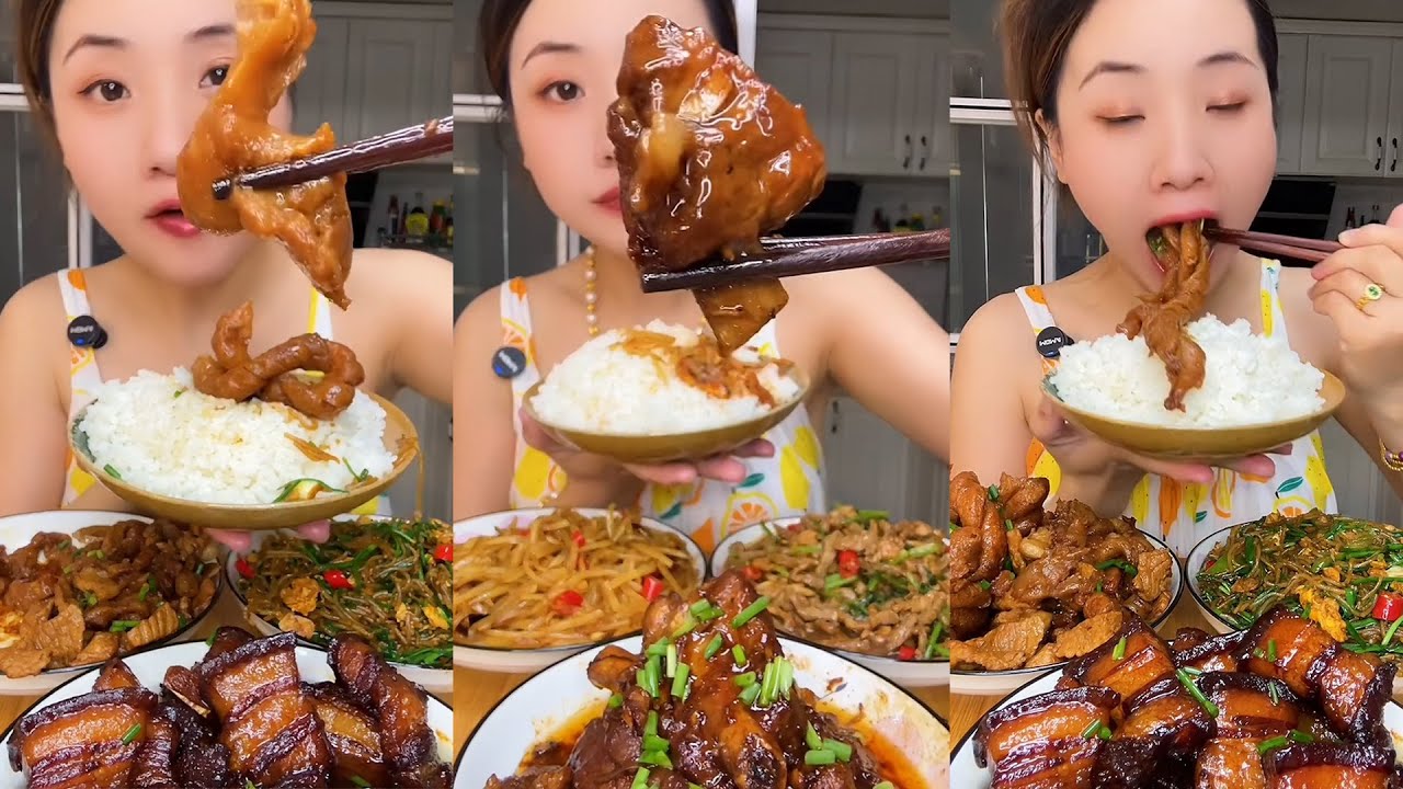 Mukbang Samcan Iga Babi Jeroa Kecap Lumer di Mulut Makan Lahap