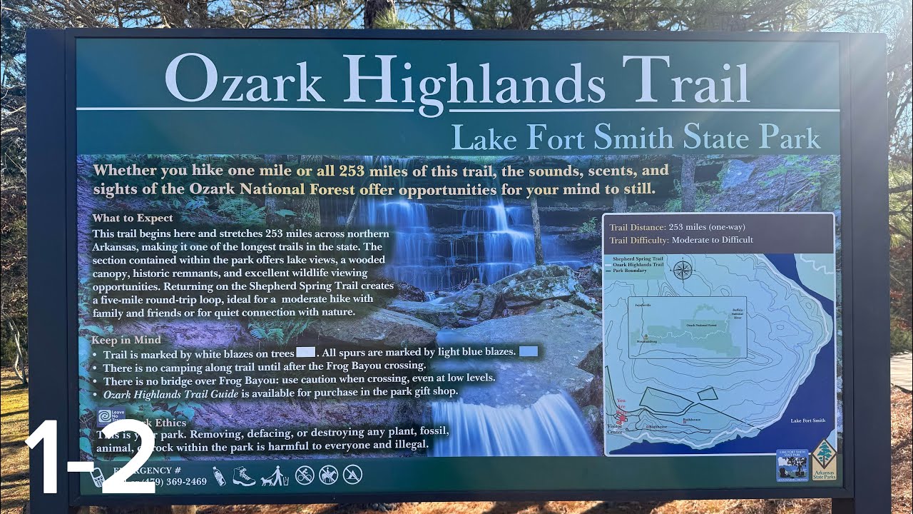 Ozark Highlands Trail Thru-Hike: Ep. 1 Lake Fort Smith and White Rock Mountain