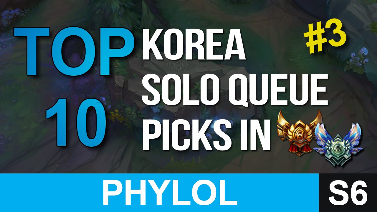 Korea's TOP 10 Gold & Diamond Solo Queue Picks This Week - EPISODE 3