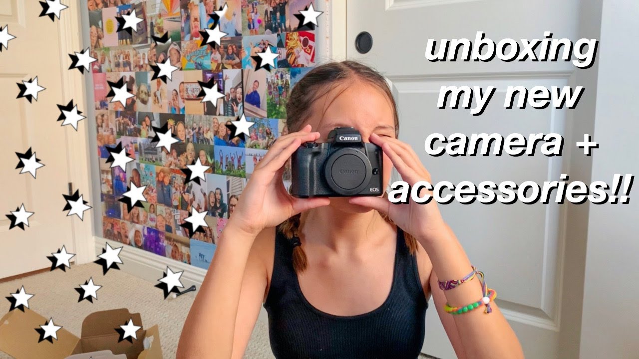 unboxing my new camera & accessories!! -canon eos m50-