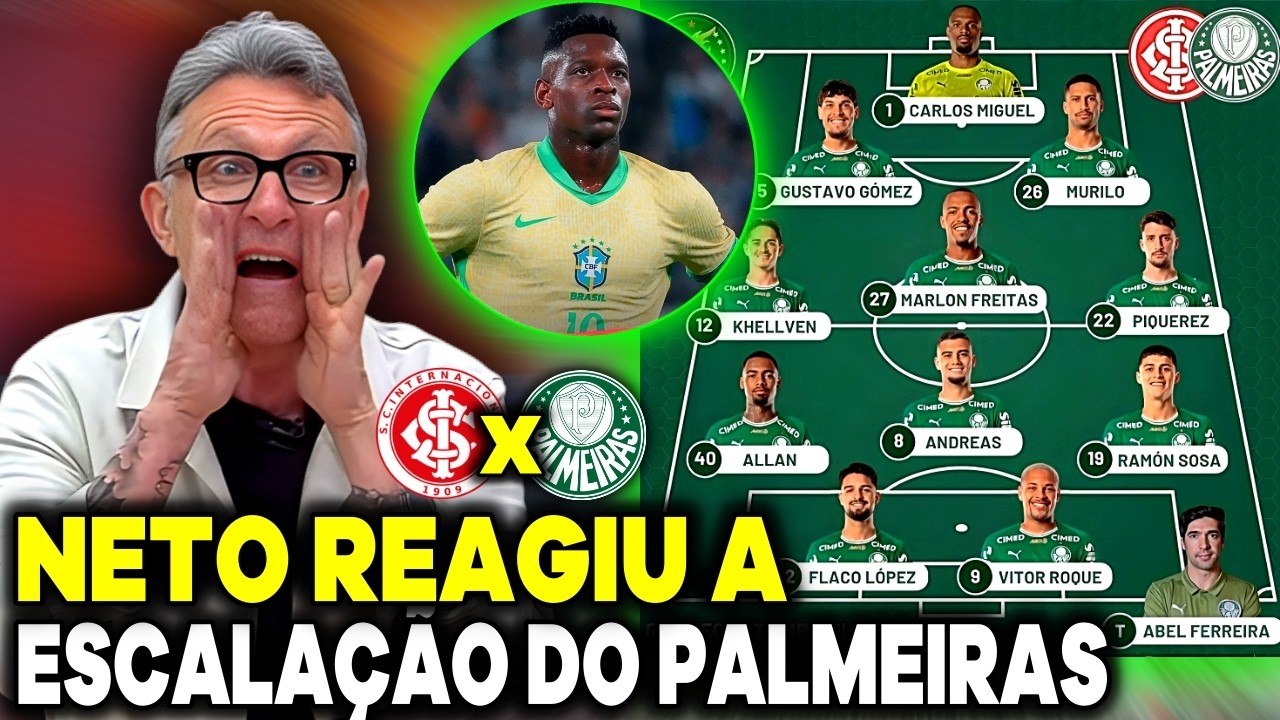 ''ESSE TIME É UMA MÁQUINA'' NETO REAGIU A ESCALAÇÃO DO VERDÃO! OS DONOS DA BOLA PALMEIRAS