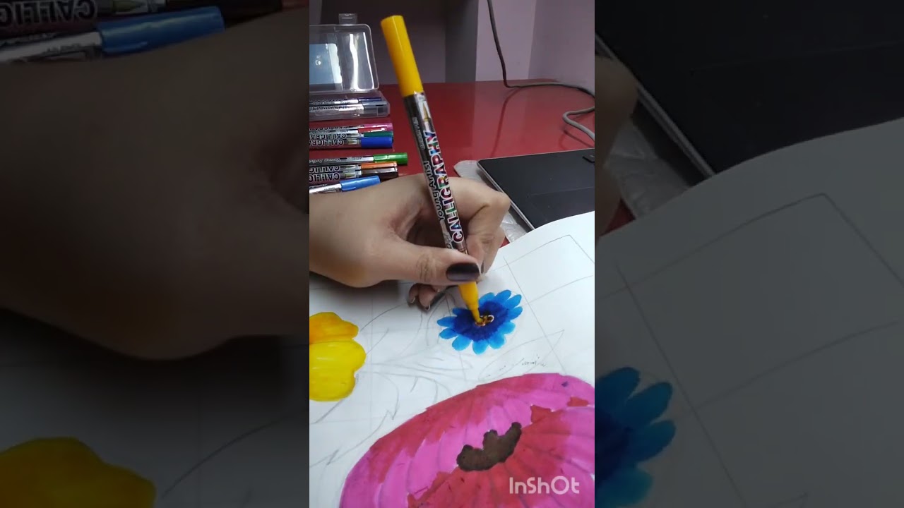 Flowers Drawing #trending #viral #art #foryou #famous #explore