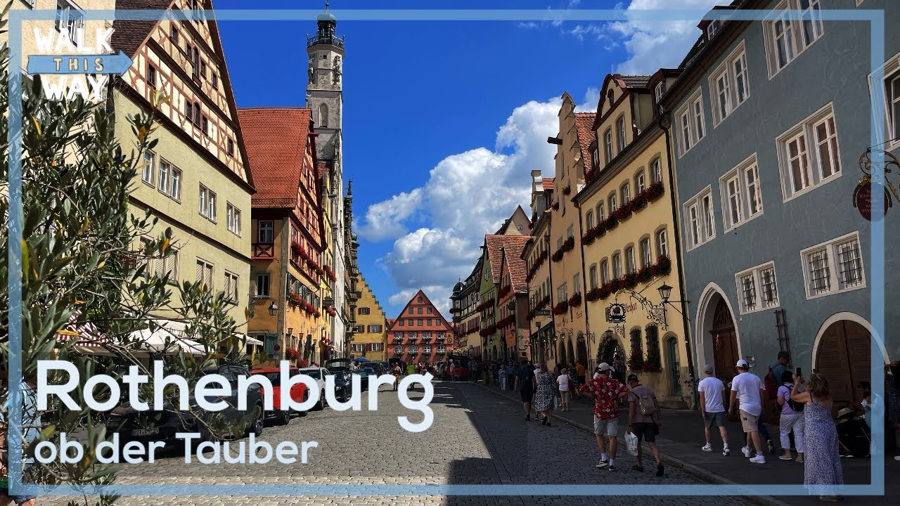 Rothenburg ob der Tauber - Walking Tour 4k