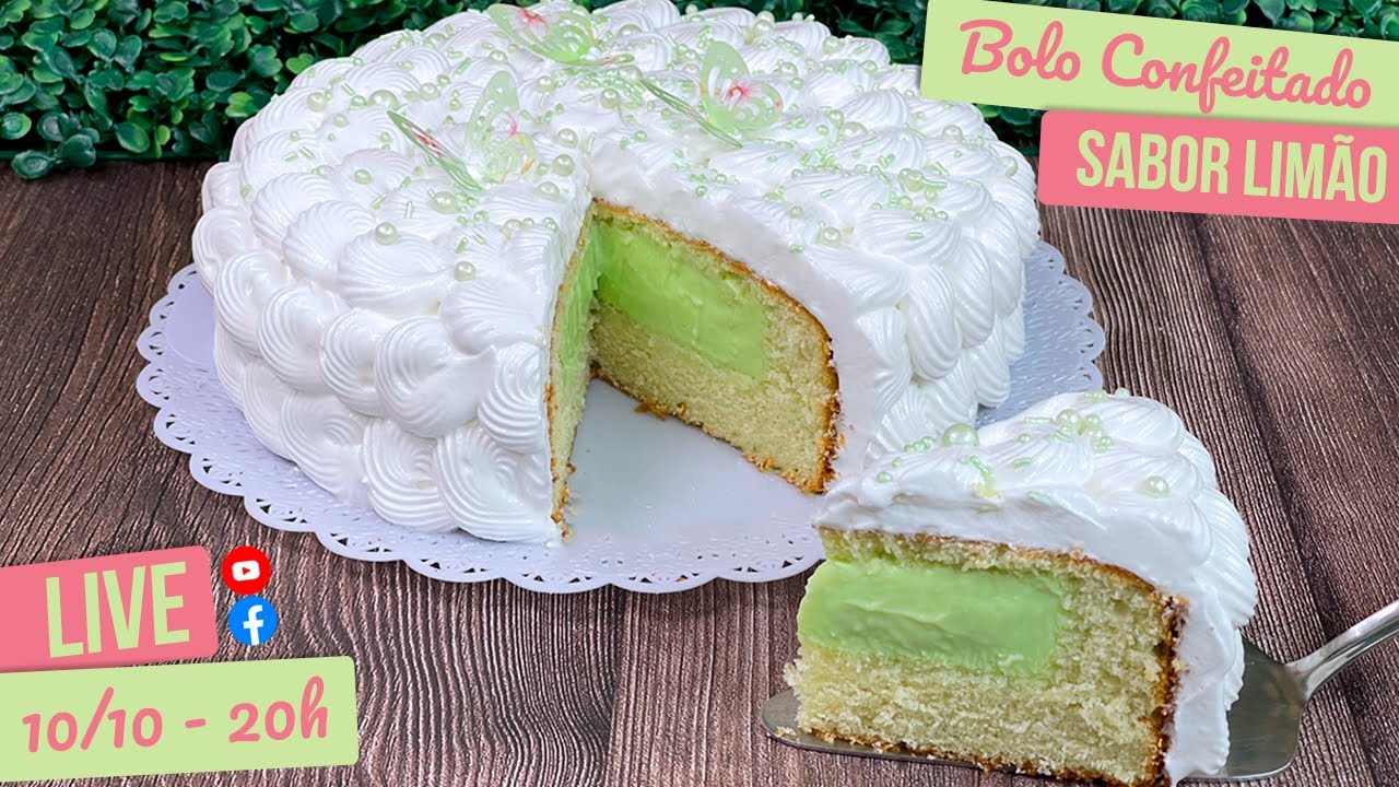 🔴 LIVE - BOLO CONFEITADO SABOR LIMÃO [Ative as notificações]