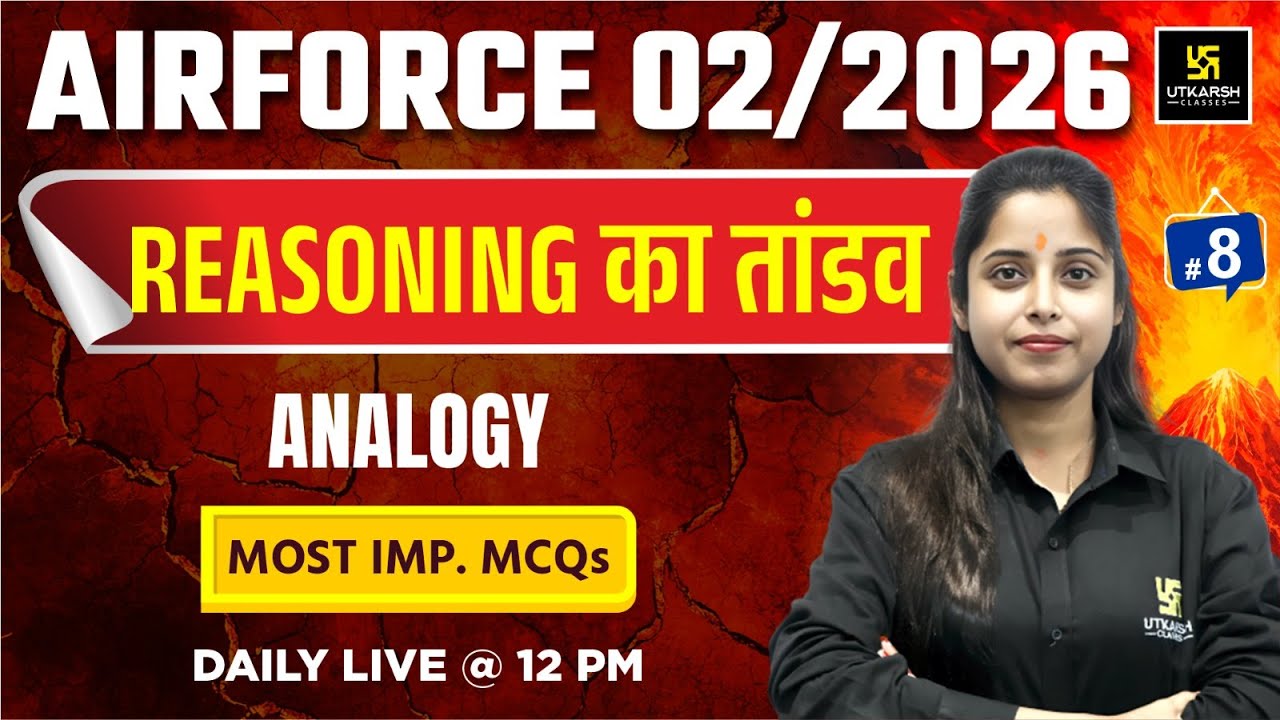 Airforce 2025 | Airforce Reasoning | Analogy | Utkarsh Defence Academy | Priya Ma'am