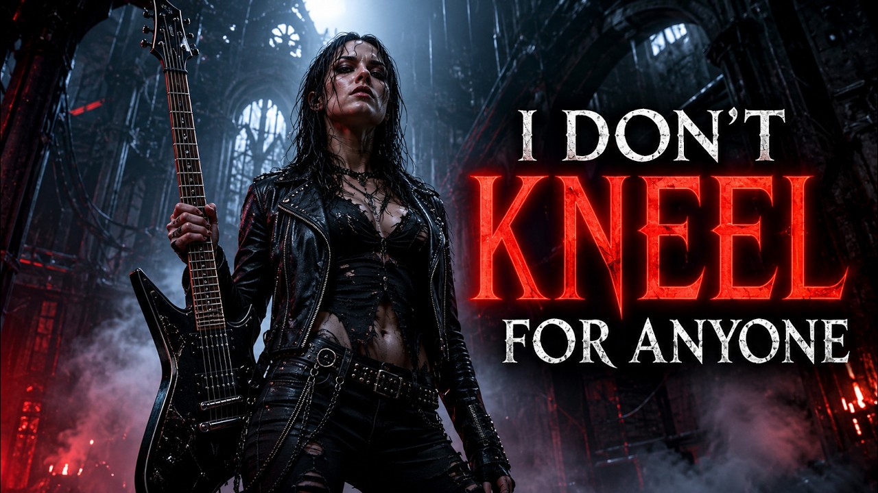 I Don&rsquo;t Kneel for Anyone &ndash; Dark Gothic Rock Anthem (Official Lyrics Video)