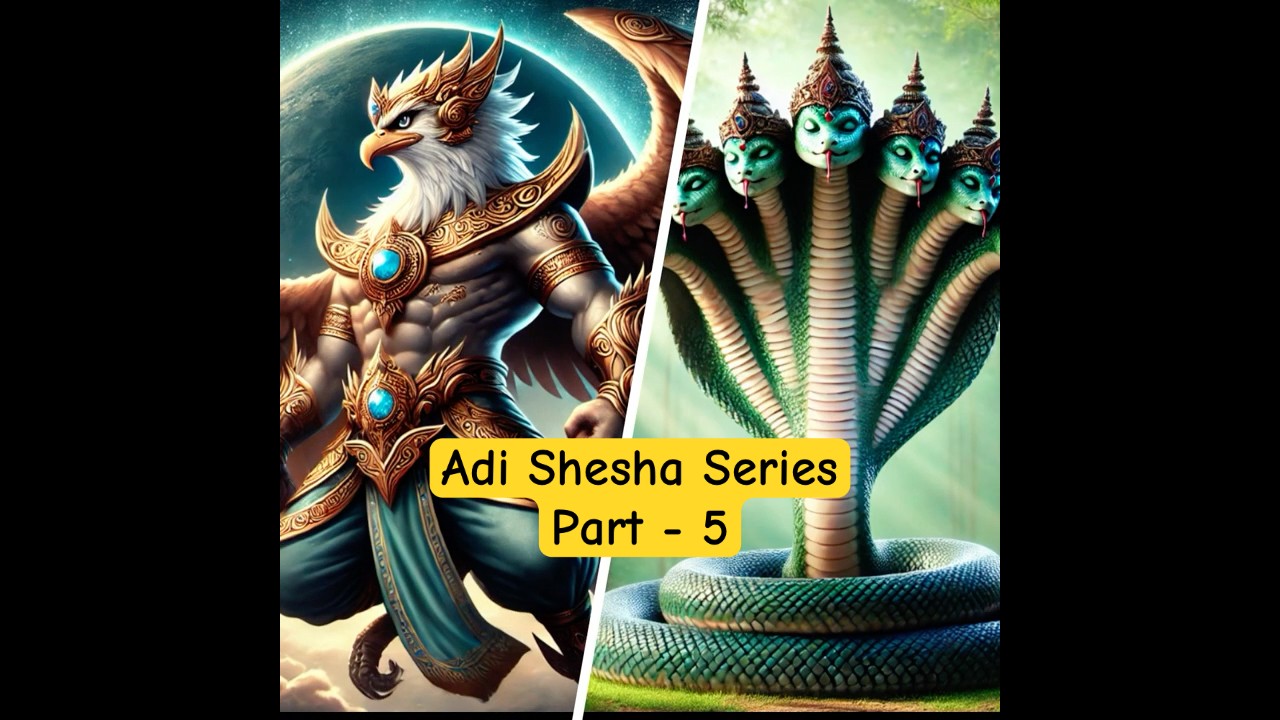 Garuda's & Adi Shesha | Final Part |  How Two Paths Led to Serving Vishnu #shorts
