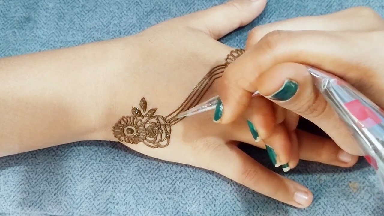 simple mehendi design | easy mehendi designs ✨️ 💕 