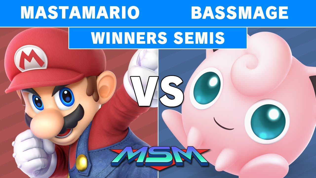 MSM Online 26 - NVR | MastaMario (Mario) Vs. BassMage (Jigglypuff) Winners Semis - Smash Ultimate