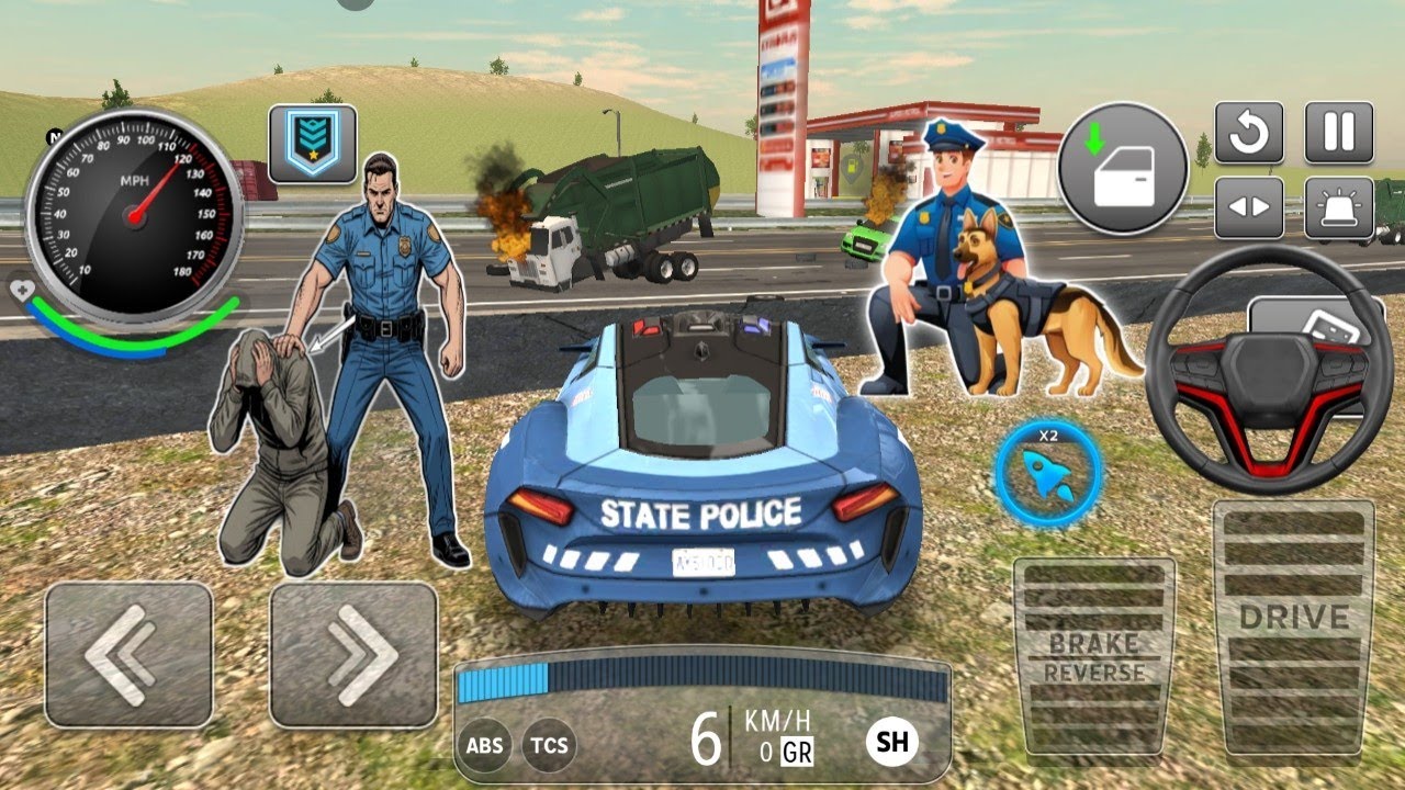 Realistic Police Chase Action 🚓🎮 | Android Gameplay | Crime Patrol GameDangerous Criminal Chase 😈🚔