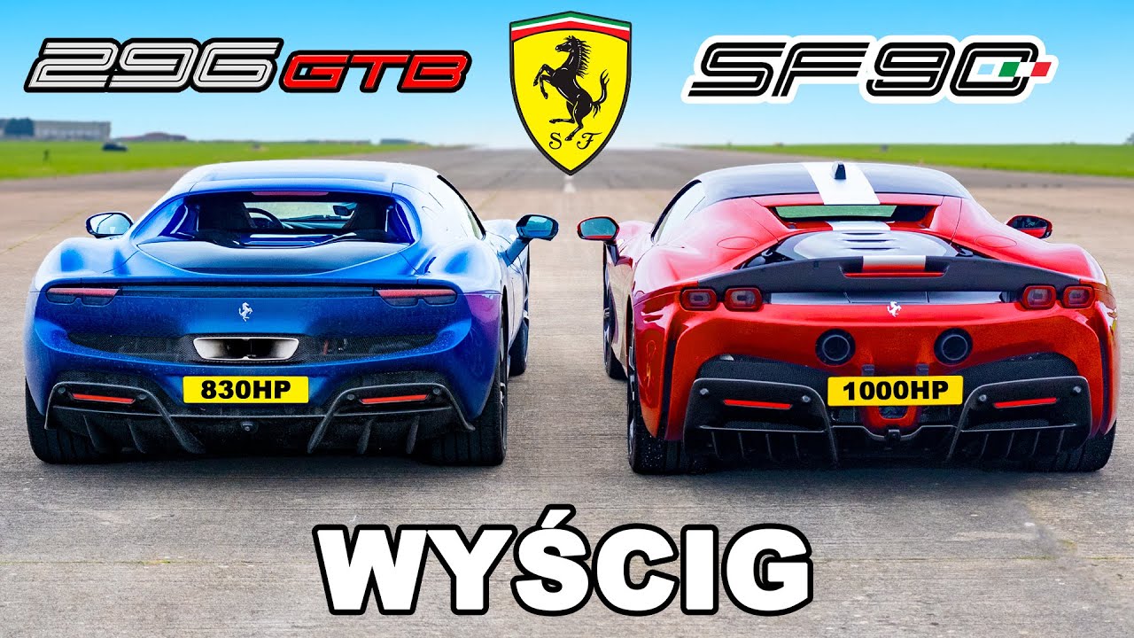 Ferrari 296 GTB v Ferrari SF90: WYŚCIG