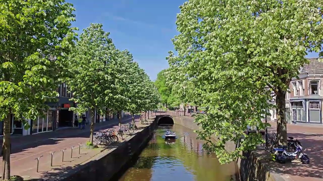 Leeuwarden: Sunday Walk Through the City. Just walking, no talking. 4k 60 fps