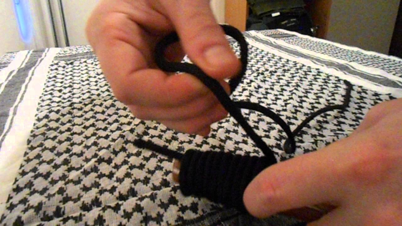 Handvat omwikkelen met touw/paracord