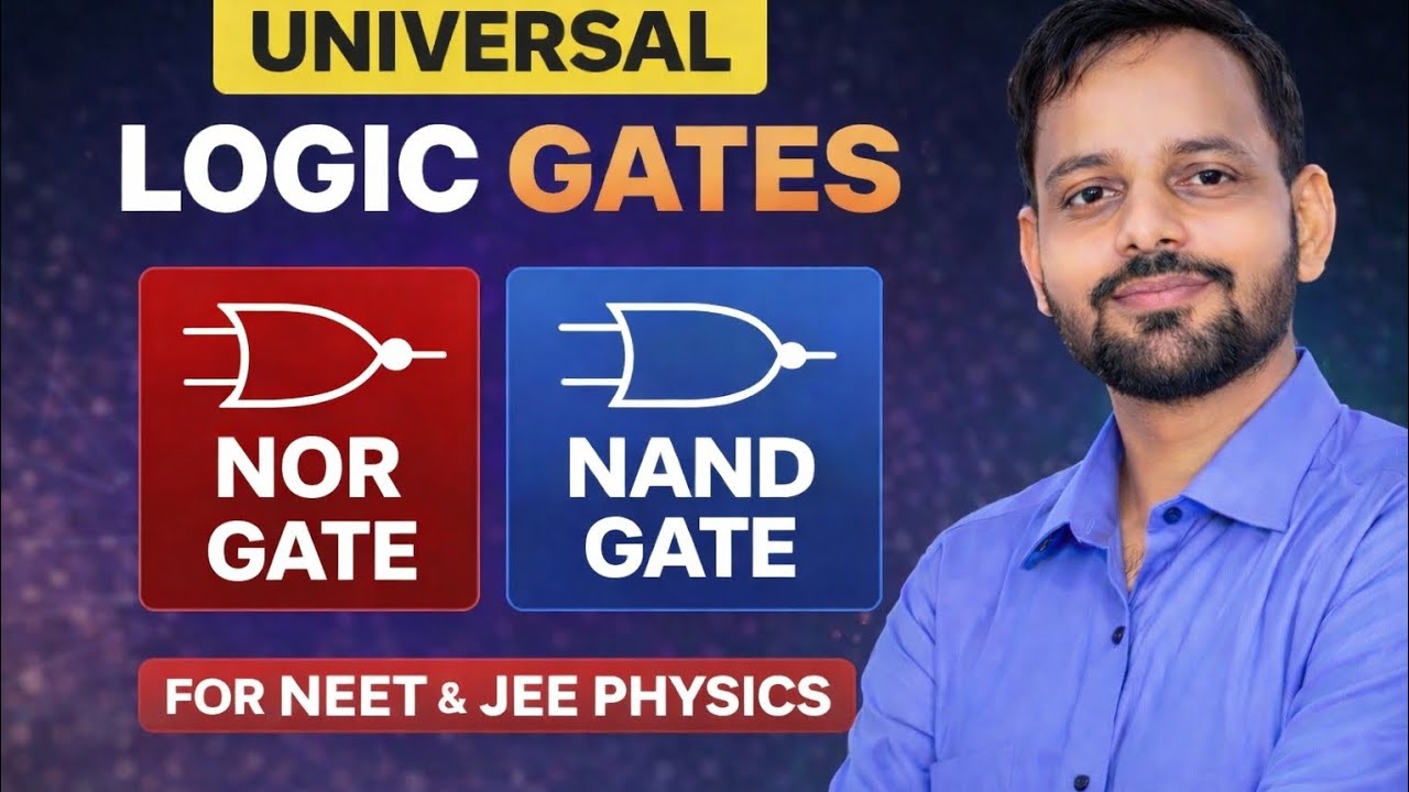 Universal logic gates nor gate & nand gate for neet & jee physics | What is universal gate 🔥🔥