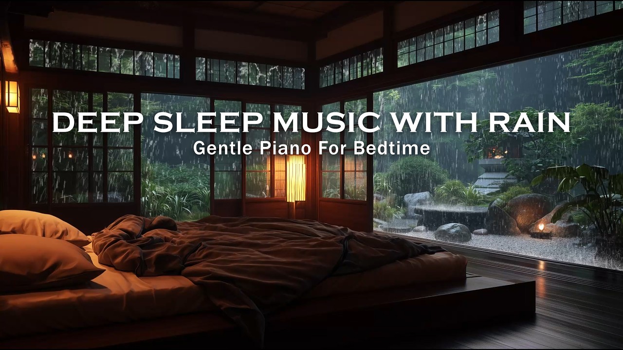 Relaxing Rain Piano Music for Deep Focus, Mind Healing and Inner Peace