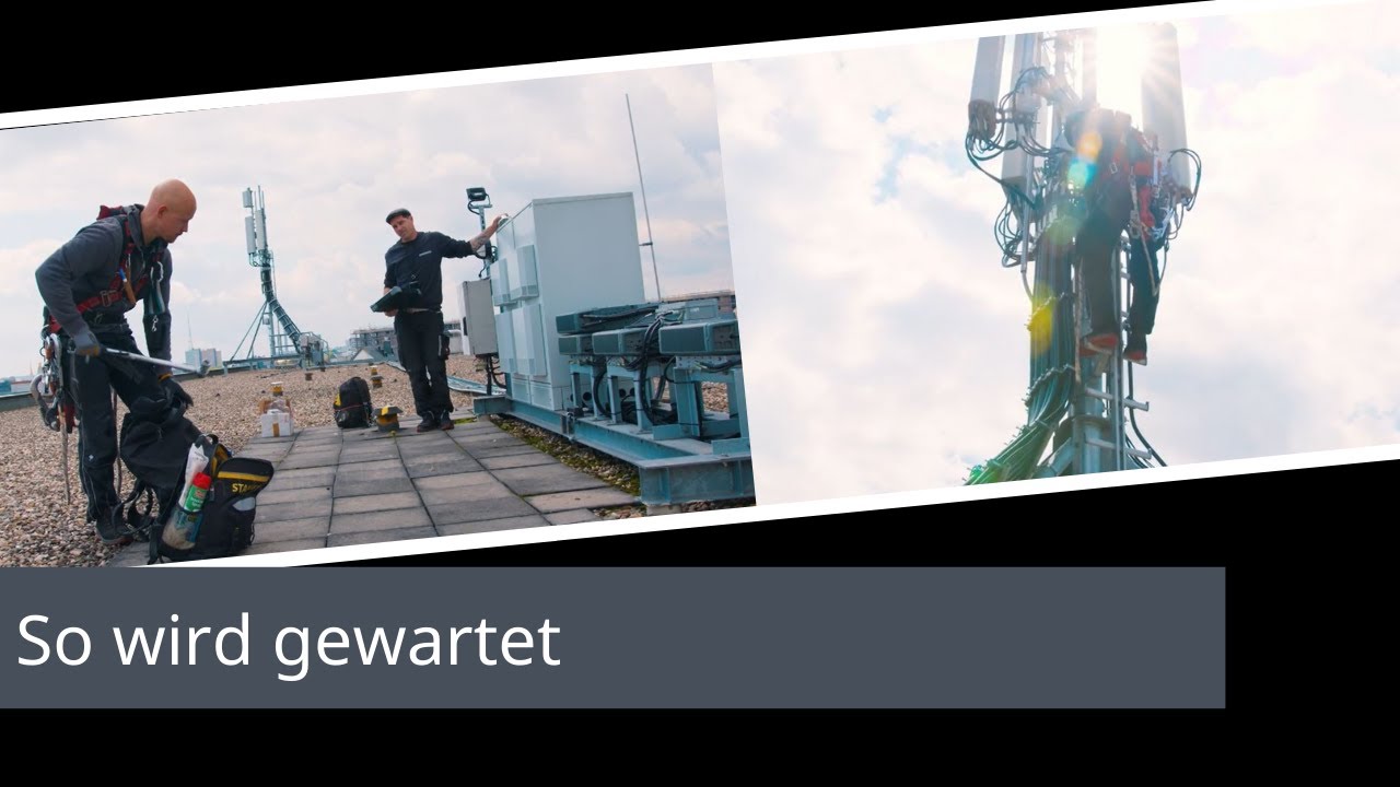 So wird gewartet – auf dem Dach für Telefónica