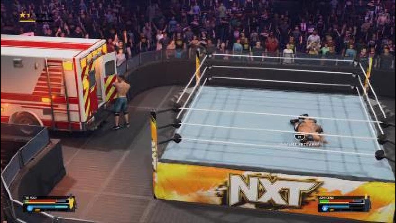 WWE JHON CENA AMBULANCE MATCH !! #wwe #wweraw #wwe2k25 #wwesmackdown #jhoncena