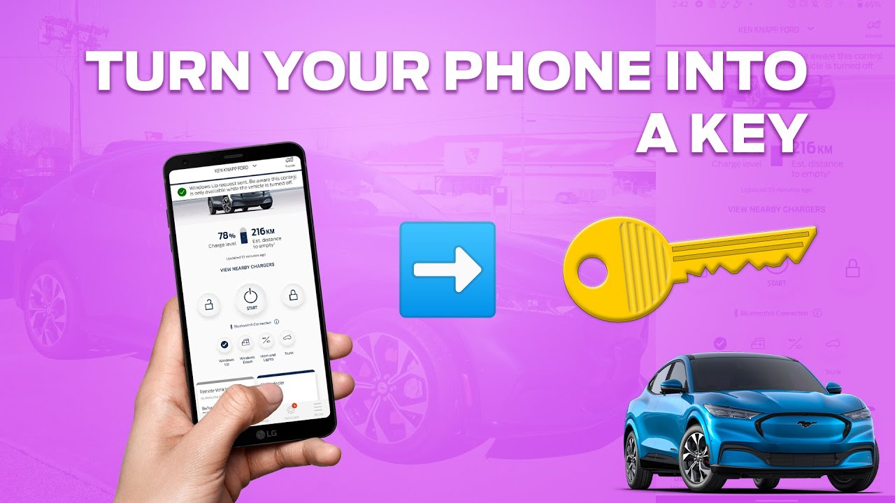 You can turn your phone into your car key (Mustang Mach E)