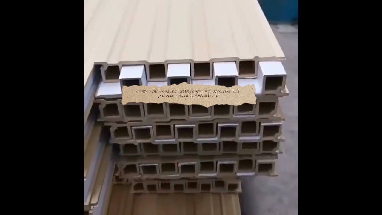 Bamboo and wood fiber grating board