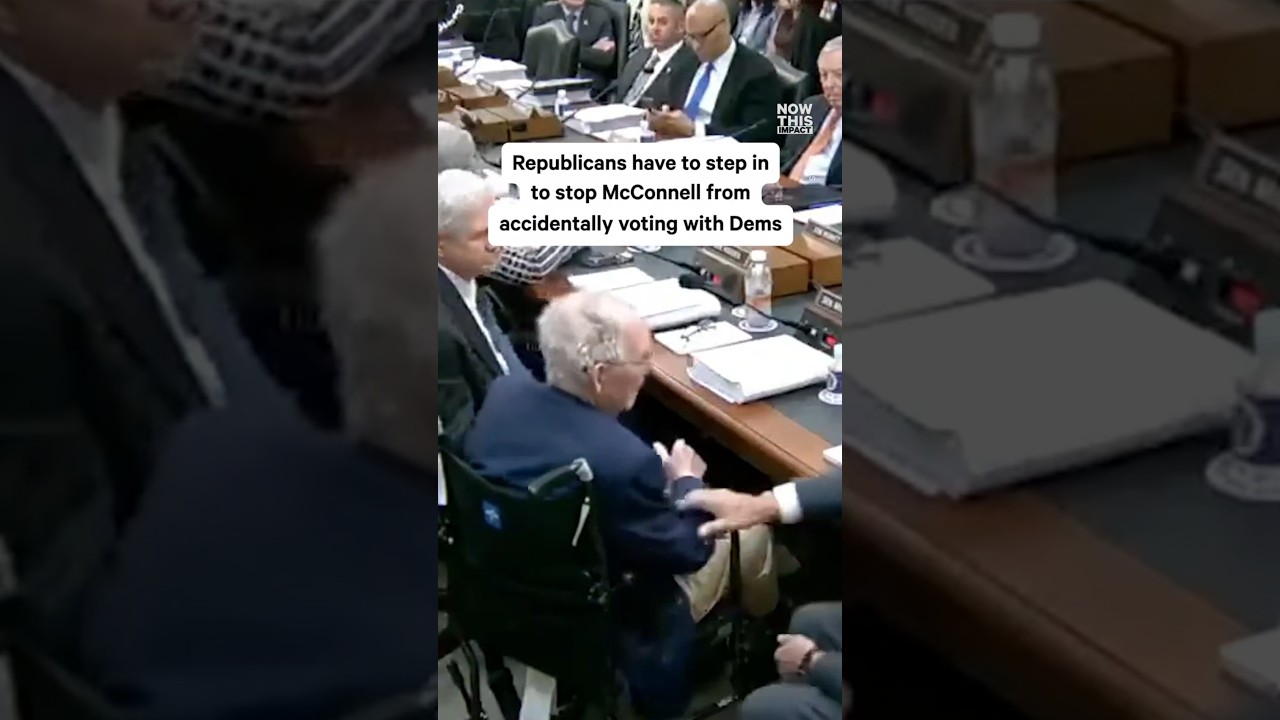 Republicans Step In During Mitch McConnell's Senate Vote 😳 #McConnell #Senate #Politics