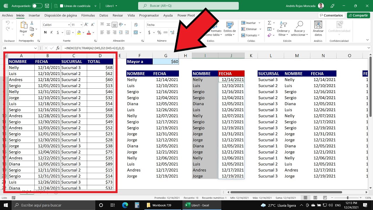 Las Tres Claves que debes Aprender para Dominar a la Función FILTRAR en Excel ¿Las Conoces?