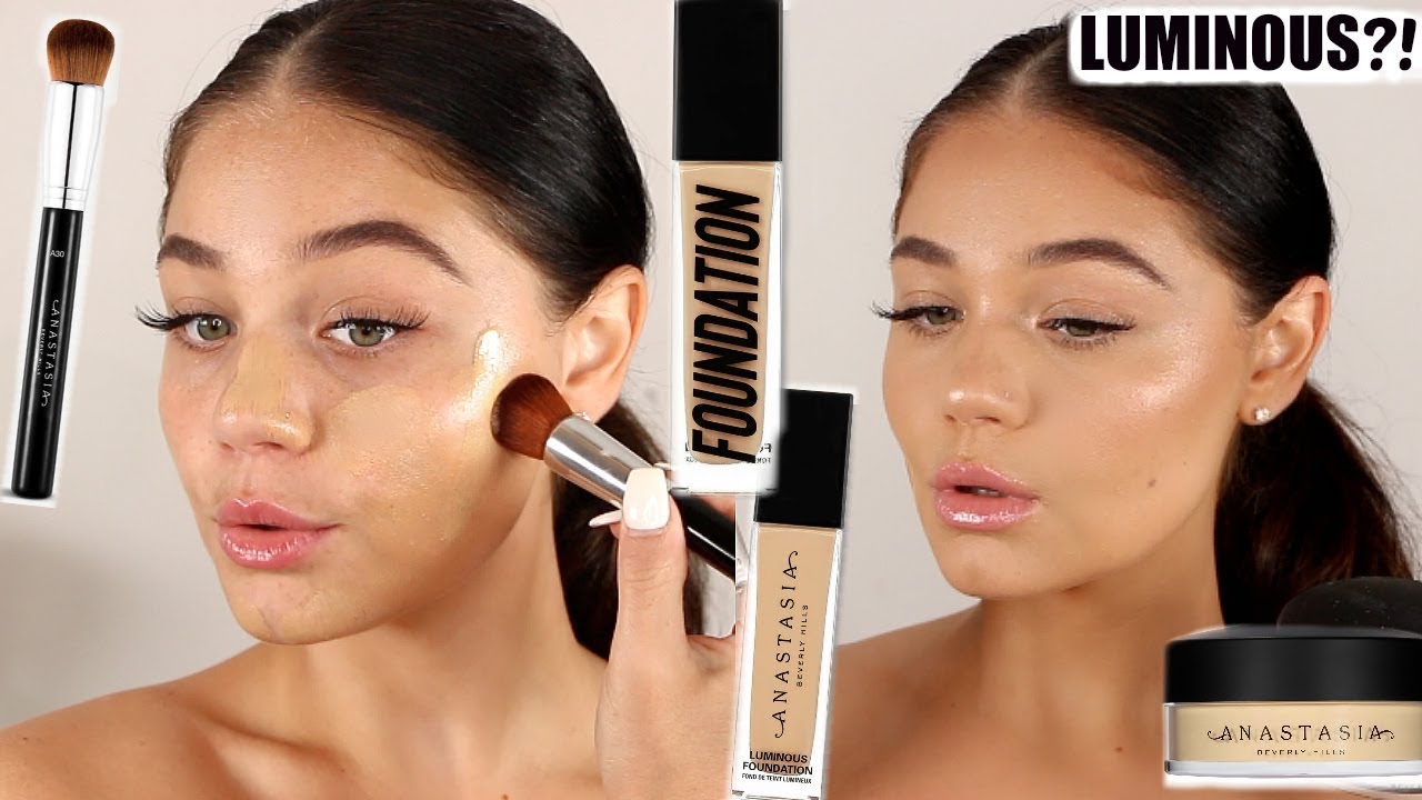 NEW ANASTASIA BEVERLY HILLS LUMINOUS FOUNDATION & POWDER REVIEW +  WEAR TEST | Blissfulbrii