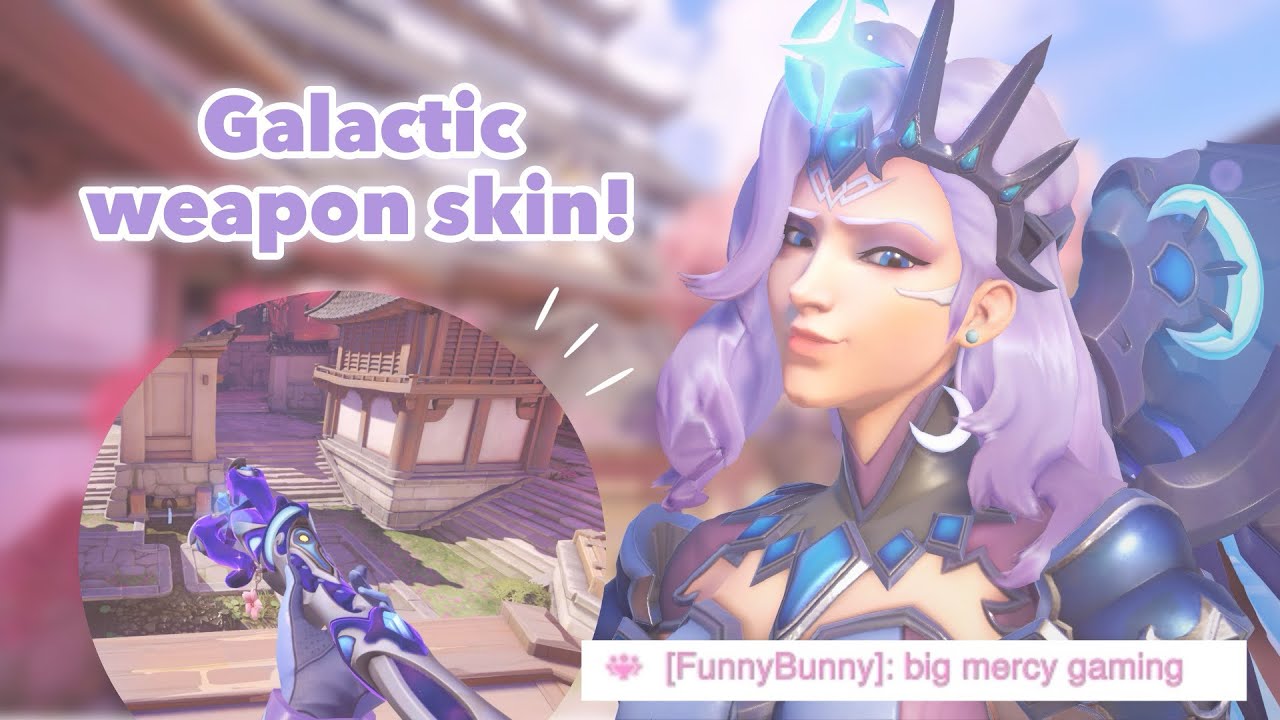 -[🩷]- my favorite skins to use with the galactic weapon skin! ~( overwatch 2 mercy gameplay)~