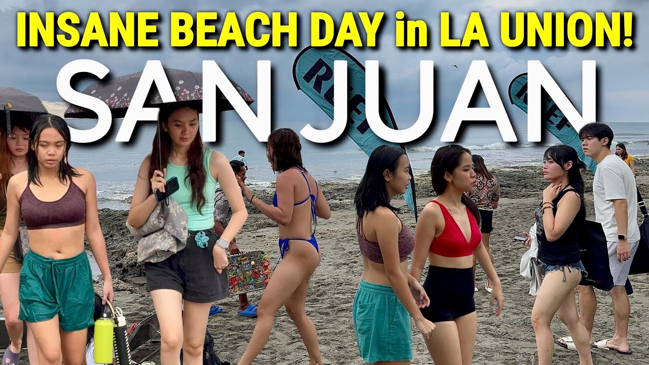 BEST BEACH in LA UNION, PHILIPPINES 🇵🇭 Most Popular Beach in the Nort! San Juan Walking Tour 2025