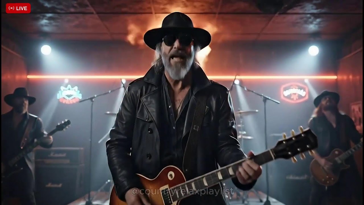 Country Rock Greatest Hits 2025 | Outlaw Rock Anthems & Southern Fire | ZZ Top & Skynyrd Inspired
