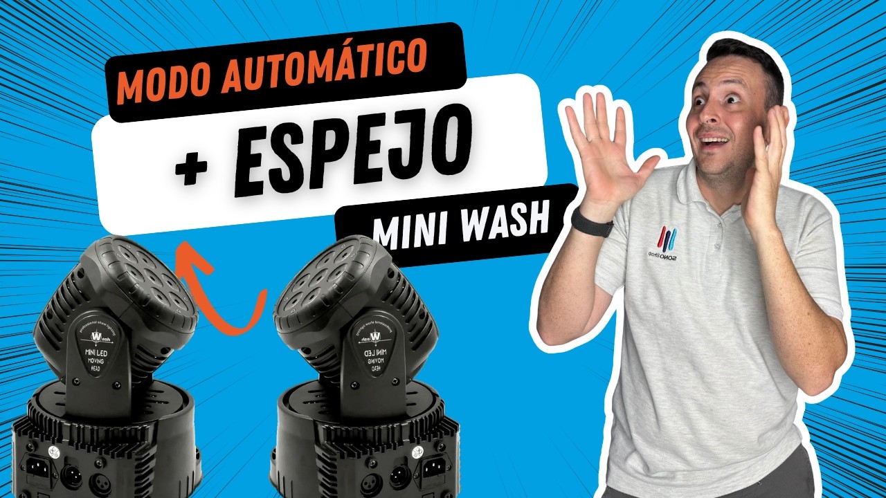 Cómo poner Mini Beam en Automático + Modo Espejo (PAN y TILT)