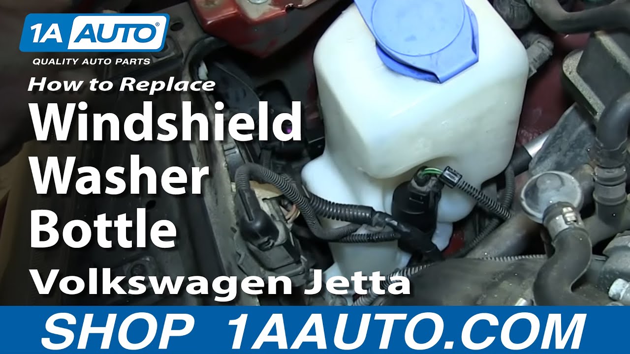 How to Replace Windshield Washer Reservoir 01 Volkswagen Jetta or Golf