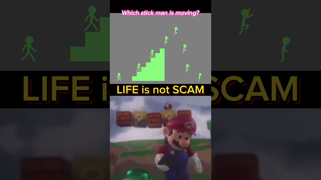 this makes mario sad 😭 stick man: lower ur screen brightness #shorts #viralshorts #meme