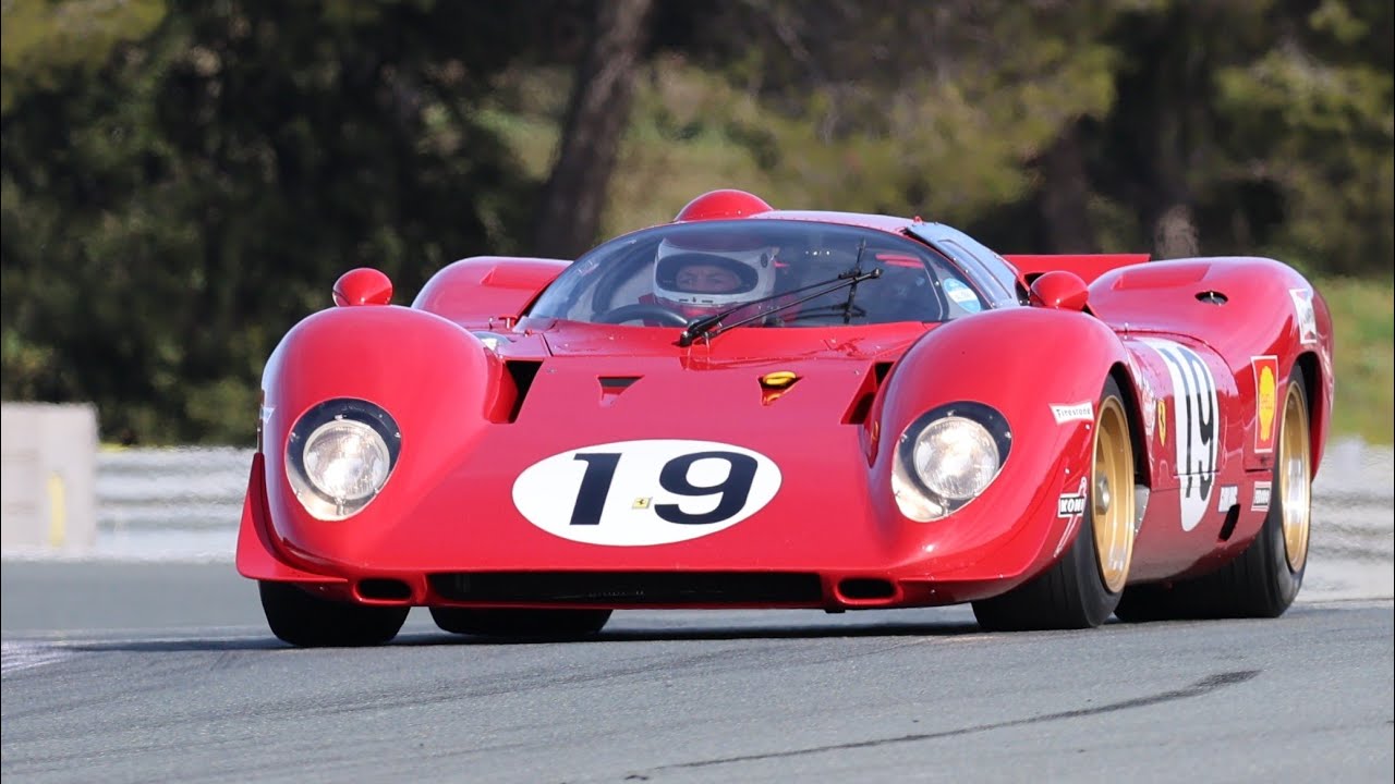 Ferrari 312P Tested hard on an almost alone track SOUND