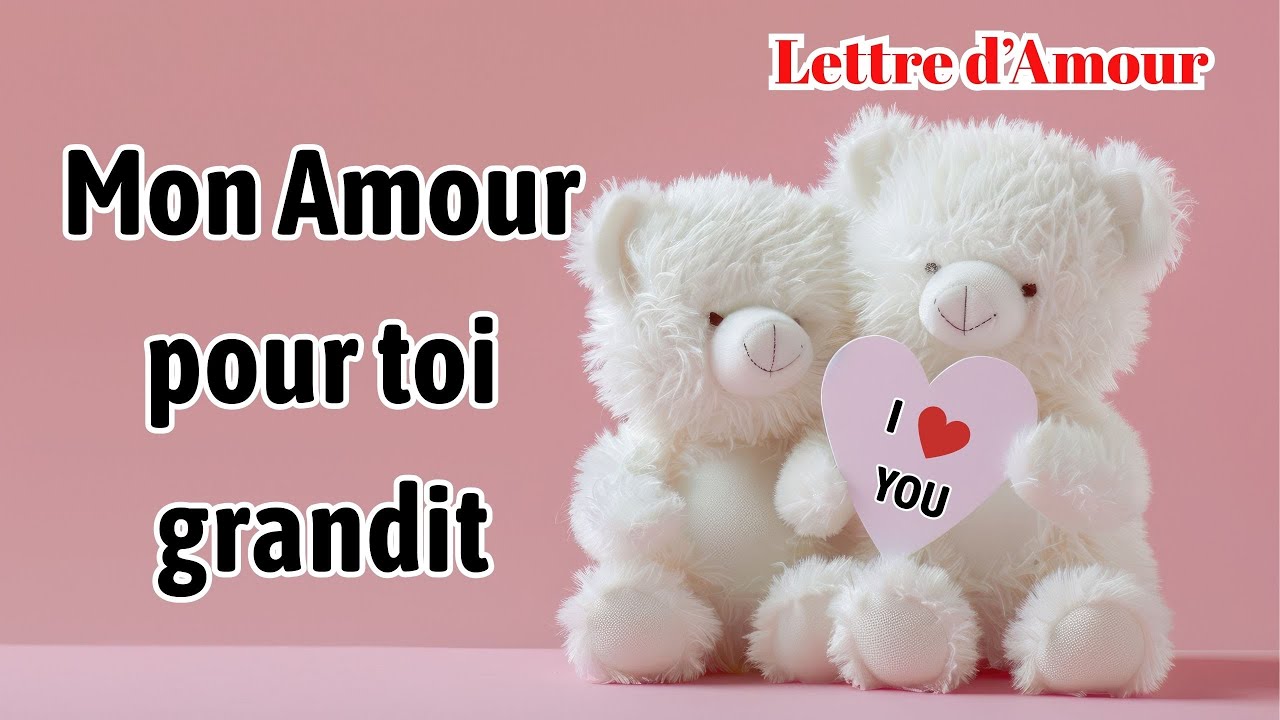 Mon amour pour toi grandit ❤️ Lettre d'amour ❤️