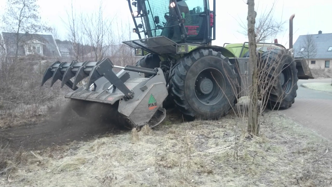 Claas Xerion, caterpillar, Forstfräse, Forstmulcher Germany