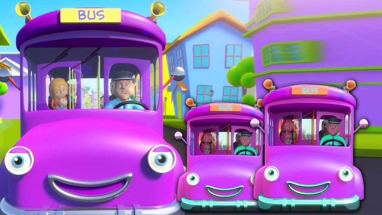 Rodas no ônibus | Rima 3d para bebês | musica infantil | Wheels On The Bus | Songs For Children