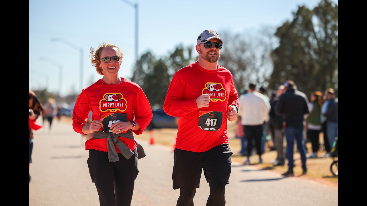 2026 Red Coyote Puppy Love 5k Finish Line