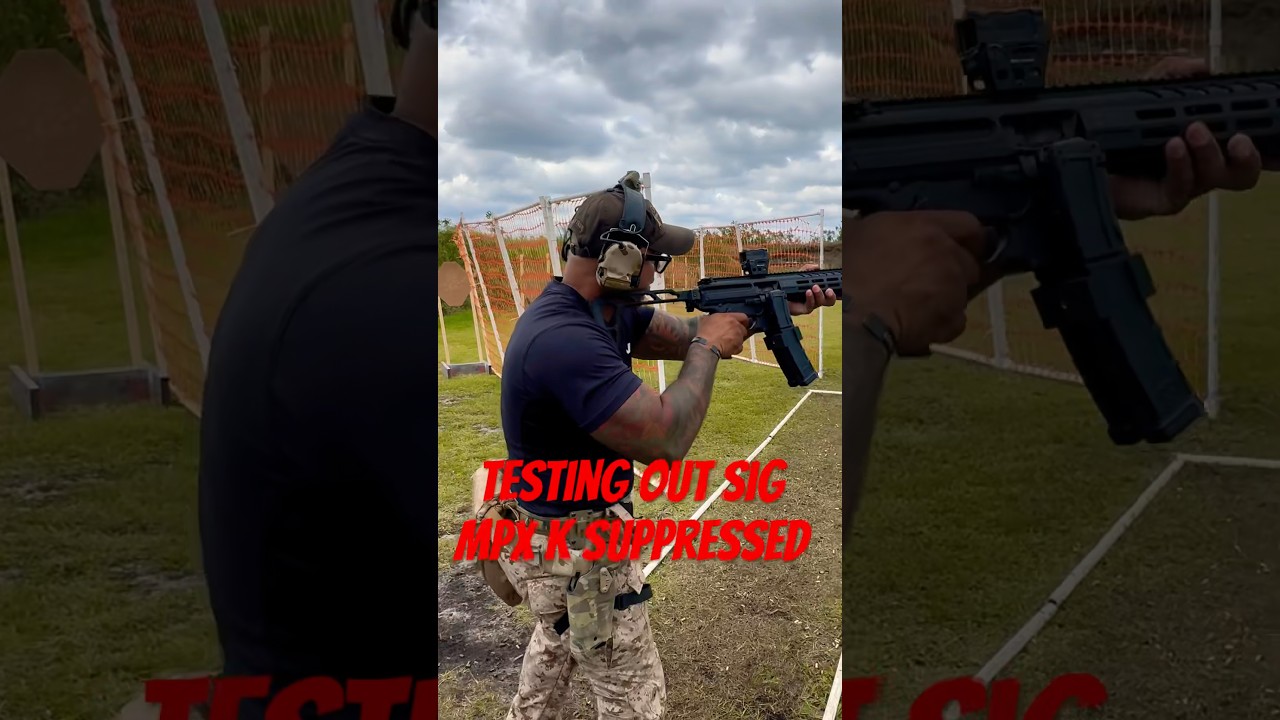 POV Testing new SIG MPX K Suppressed! #uspsa #train #shorts #military #competition