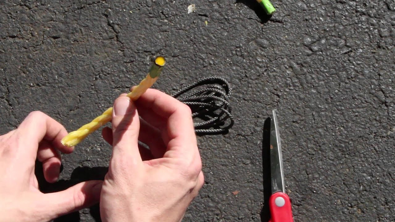 How to Neatly Cut Synthetic Rope and Fuse Ends with No Special Tools!