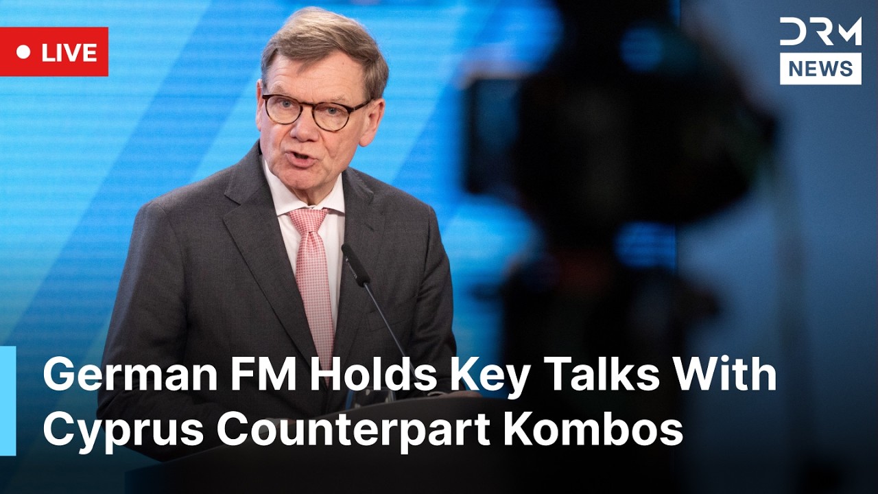LIVE: German FM Wadephul Holds Key Talks With Cyprus Counterpart Kombos in Nicosia