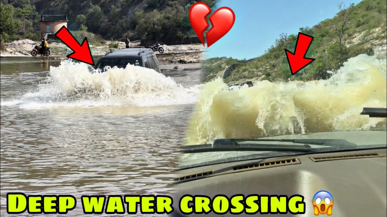 Tata Safari 4x2 😱  First Dangerous  Water  Crossing 😰 Offroad Gone wrong 💔