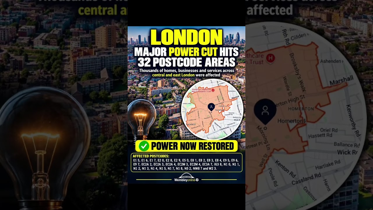 Power cut hits huge swathe of London  see full list of affected postcodes