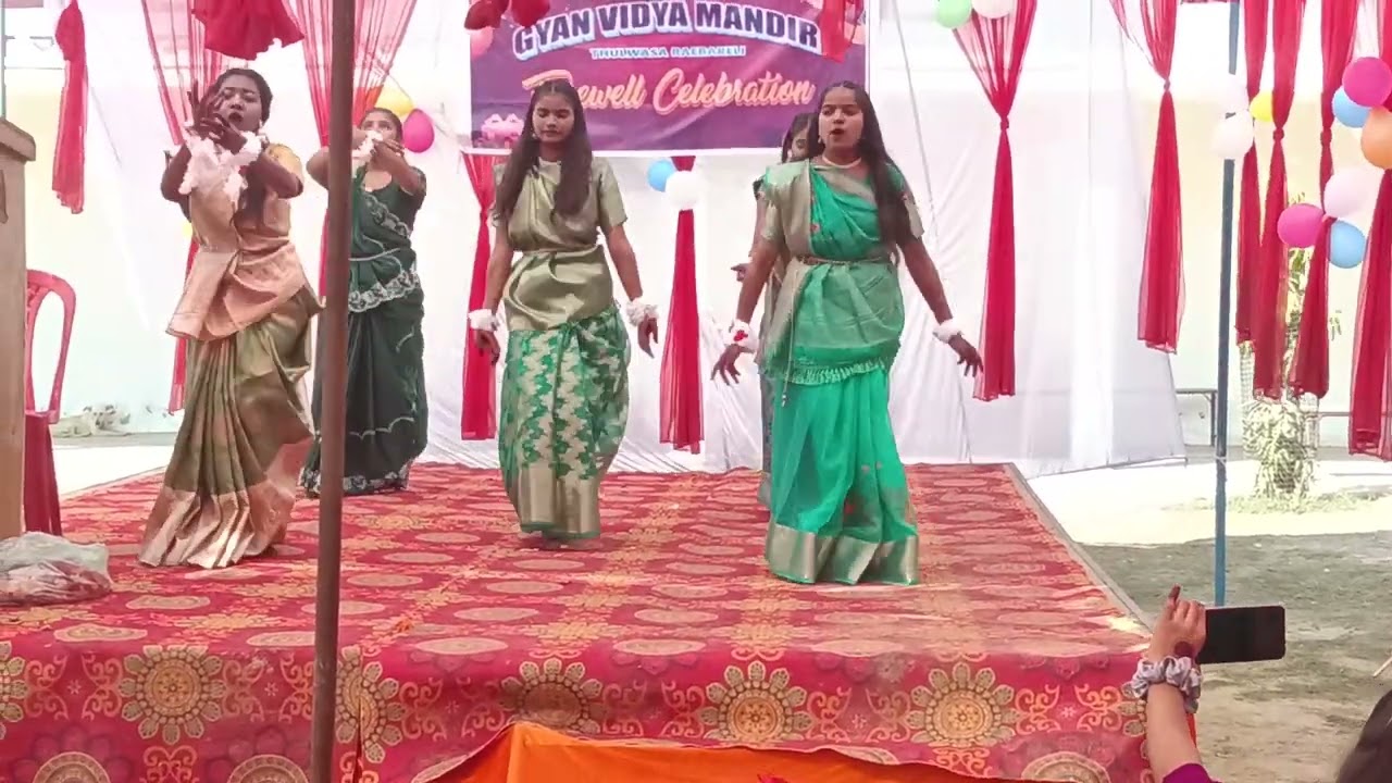 Swagtam geet|| farewell party|| manki veena se gunjit|| class 11th||gyan vidya mandir public school|