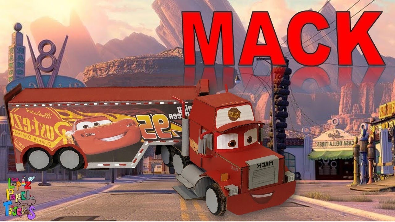 COMO HACER A MACK DE CARS CON CARTÓN PARTE 1/2 - Manualidades para niños