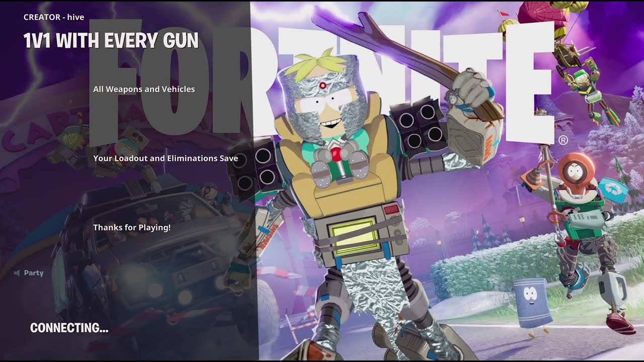 Playing Fortnite Bedwars and 1v1 with every gun with my friend