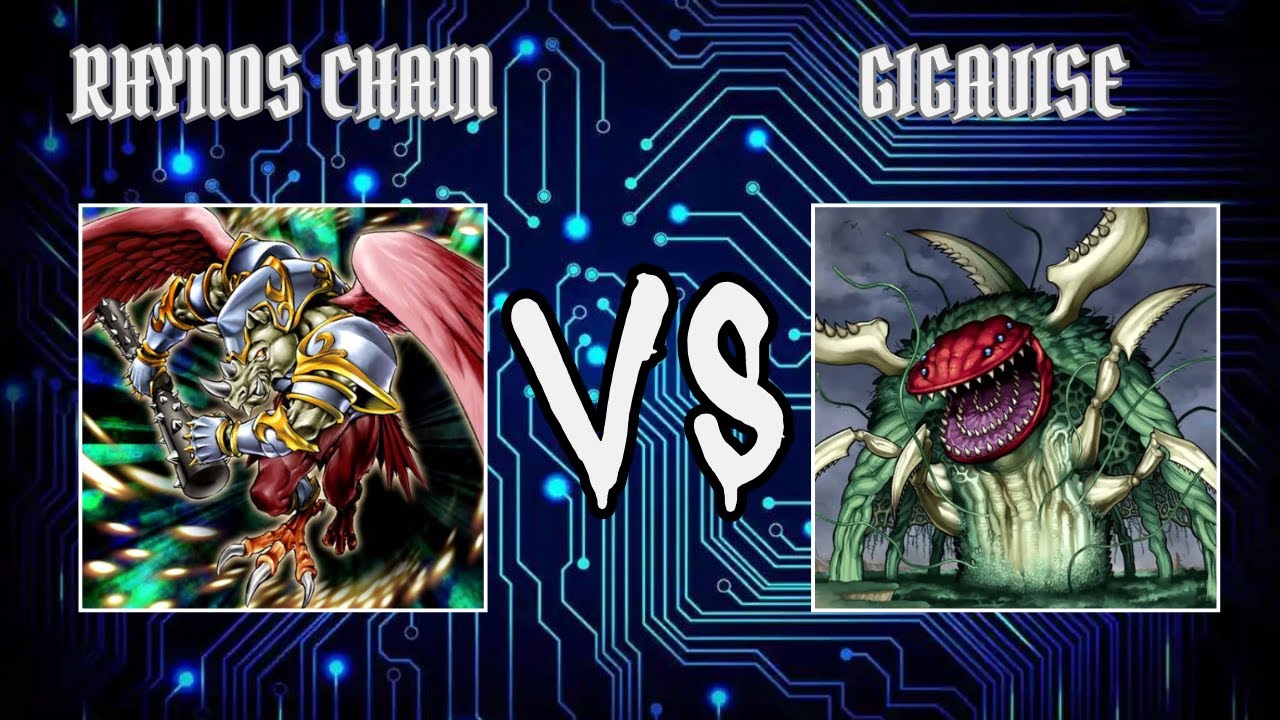 Alex023(Rhynos Chain) vs Chessprime(Gigavise) | Yugioh Edison Format | Dueling Book