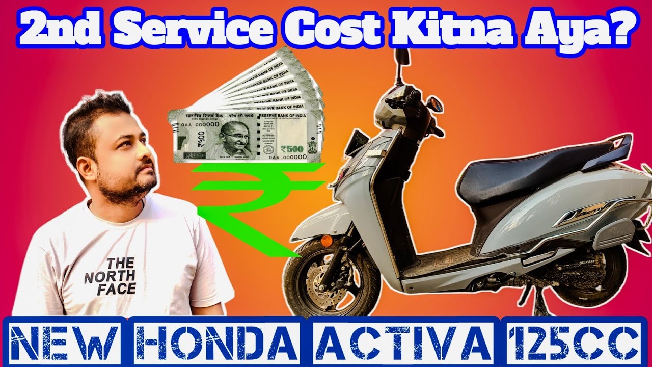 Honda Activa 125 Second Service Cost ? New Honda Activa 125