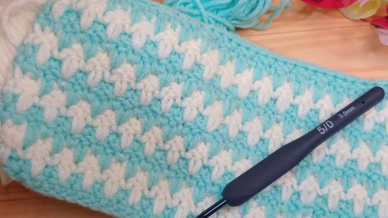 EASY CROCHET PATTERN FOR BEGINNERS | Pola Rajutan untuk Selimut Bayi, Tas dan Topi